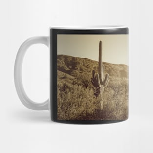 Sonoran Desert in monochrome Mug